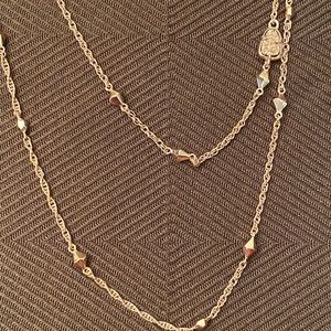 Kendra Scott Rose Gold Double Strand Necklace